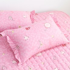 EBLANK 兒童純棉枕頭套, 1個, Plier粉紅色