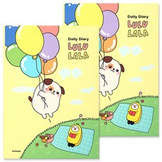 룰루랄라 소프트 만년다이어리 7000 2p, 옐로우, 1개