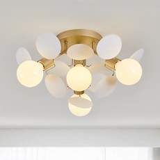 Saetbyeol House Bubble 4 燈直射吸頂燈, 金色
