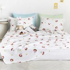 韓國 amante Benny Ade 泡泡紗波紋單層薄被, 混合色