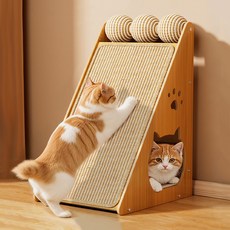 가또나인 고양이 사이잘 삼각 스크래쳐, 브라운, 1개