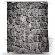 알럽홈 벽돌패턴 샤워커튼 TYPE10 100 x 180 cm, 1개, 그레이계열