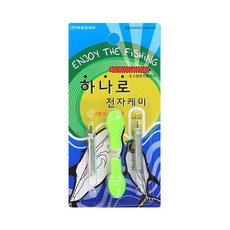 바코 하나로 바다 전자 케미 그린 2p + 전지 2p 세트, 1세트