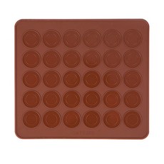 실리콘 마카롱 도안매트 30구, Brown, 1개