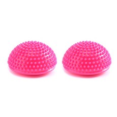 Quardi Yoga 榴蓮按摩球 2p + 打氣筒套組, 1套, 艷粉色(按摩球)