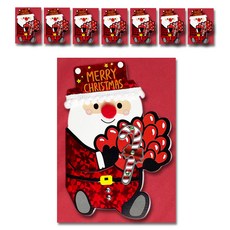 Yeongwon 聖誕卡片 + 信封 C15-8, 8套, 混合顏色