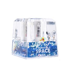 우주비행사 아크릴 1구 연필꽂이 사각형, 1개