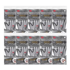 3M 塗層工作手套 Comfort Grip Fit Small, 麻灰色, 10個