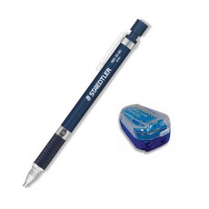 STAEDTLER 製圖自動鉛筆 深藍色+磨芯器, 2mm, 1套