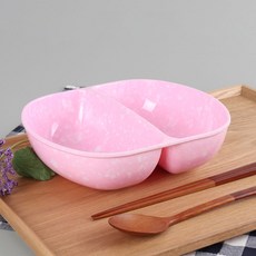 레트로 분식그릇 떡볶이 팝 짬짜면 그릇, PINK, 10개