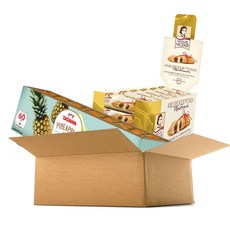 歡樂時光零食組 D款 鳳梨夾心餅乾 60入 600g+榛果奶油餅乾 24入 600g