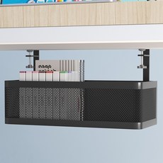 YUNKO 多用途夾式延長線整理盒, 黑色, 1個