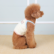 에이미러브즈펫 강아지 파스텔크롭 끈나시, 옐로우, 1개