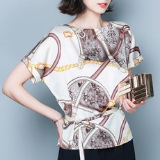 ADAQUEEN 女士奢華印花襯衫