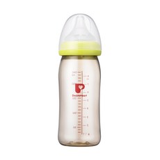 DoubleHeart 貝親 SofTouch 母乳實感PPSU奶瓶, 綠色, 240ml, 1個