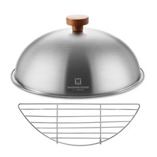 WAGENSTEIGER 不鏽鋼鍋蓋+不鏽鋼瀝油網架, 28cm, 1組
