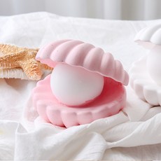 ANGLE THING 含珍珠巨型貝殼矽膠模具 雙面立體型, 單一顏色