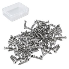OON 접시머리 탄소강 니켈 도금 십자 나사 실버 400p, 1개