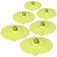 BERinG 矽膠微波爐冰箱簡易碗蓋 6入, 混合色, 6個