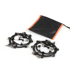 Joelly 登山鞋冰面防滑鏈條 防滑冰爪, 黑色