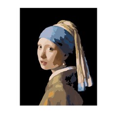 포픈 유화그리기 40 x 50 cm, 진주귀걸이소녀, 1개