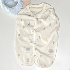 BYDAMSOOMI 小狗晚安背心, 白色的