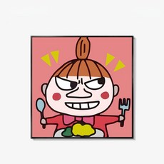 더플로우커머스 키치 캐릭터 팝아트 캔버스 인테리어 액자, 05타입
