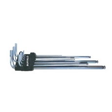 SESHIN Buffalo 球頭扳手9件組 超長 1.5~10mm SB-SBL9, 1套