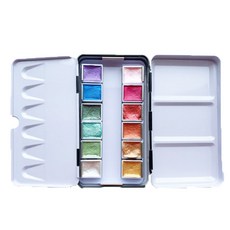 水彩畫調色盤組, 調色板 + 純色漆 12p, 1套