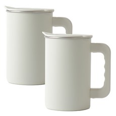 Queensense Su 冰箱冷水壺, 1.2L, 2個, 白色