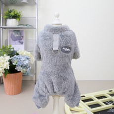 REDPUPPY Puu Pet 刷毛拉鍊外套, 寶寶灰, 1個