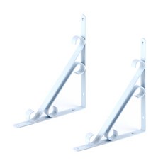 ETSHOP置物架雙層 S 白色 2入, 1個