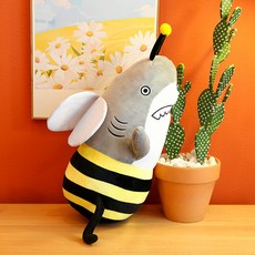 GAPANG 鯊魚蜜蜂身體抱枕 IZB022, 02號 灰色