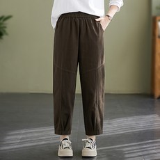 포플러앤씨 여성용 하찌 절개 배기 빅사이즈 팬츠 P24SPP012006