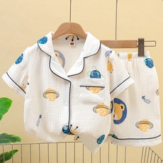 Kids Day 男童紗棉睡衣上下套裝