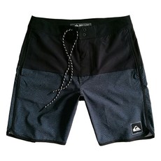 愛北鼻 成人男沙灘褲 32碼 - 時尚快乾, 黑色幾何