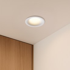 비츠조명 COB 55mm 다운라이트 매입등 전구색 3000k 6W, 화이트, 1개