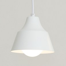 공간조명 로레이 미니 1등 펜던트, 화이트