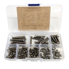 Innotime 六角板手螺栓 M4 8件組 圓頭 不鏽鋼 W116, 1套