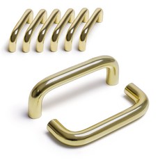 把手世界 14mm 基本款 雙孔把手 金色 P96, 8個