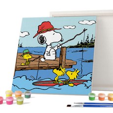 iLovePainting 史努比花生 DIY 繪畫帆布系列 2525 TRAVEL 系列, 混合色