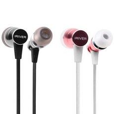 아이리버 커널형 이어폰 2종 세트 BHC-180 블랙 로즈골드, 블랙, 로즈골드