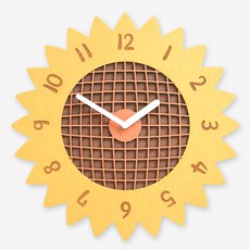 풍요로움과 재물운이 따라오는 금전운 해바라기 인테리어 벽시계, 혼합색상