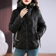 Sunbit 女款連帽絎縫休閒Ermo鋪棉外套