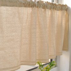 Maket Gamseong 簡約亞麻短窗簾, 類型2