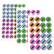 즐낚 4D 물고기눈알 루어 스티커 113p 세트 혼합색상, 1세트