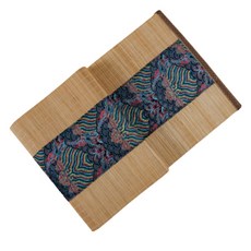 竹製茶席桌旗, 01 黑色, 30 x 60 cm