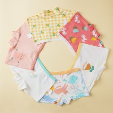 SCOXX 女童款獨角獸青少年四角平口內褲 6件組 WPS-947