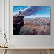 이요한 화백 성화 노프레임 캔버스화 06 광야의 시험 1