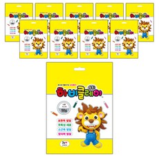 하비 클레이 10p, 노랑, 50g, 1개